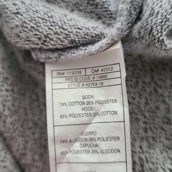 Adidas Los Angeles Clippers NBA Gray/Red/Blue Large Cotton/Polyester Mens Hoodie - Picture 6 of 6